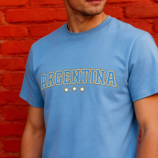 Argentina 3 star varsity t-shirt