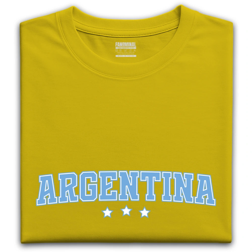 Argentina 3 star varsity t-shirt