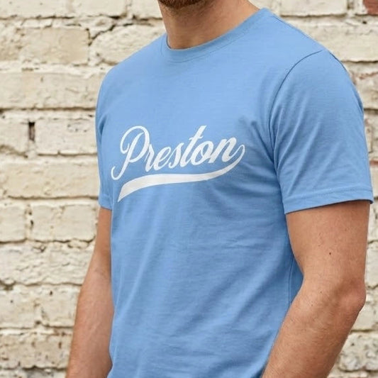Preston sporting t-shirt