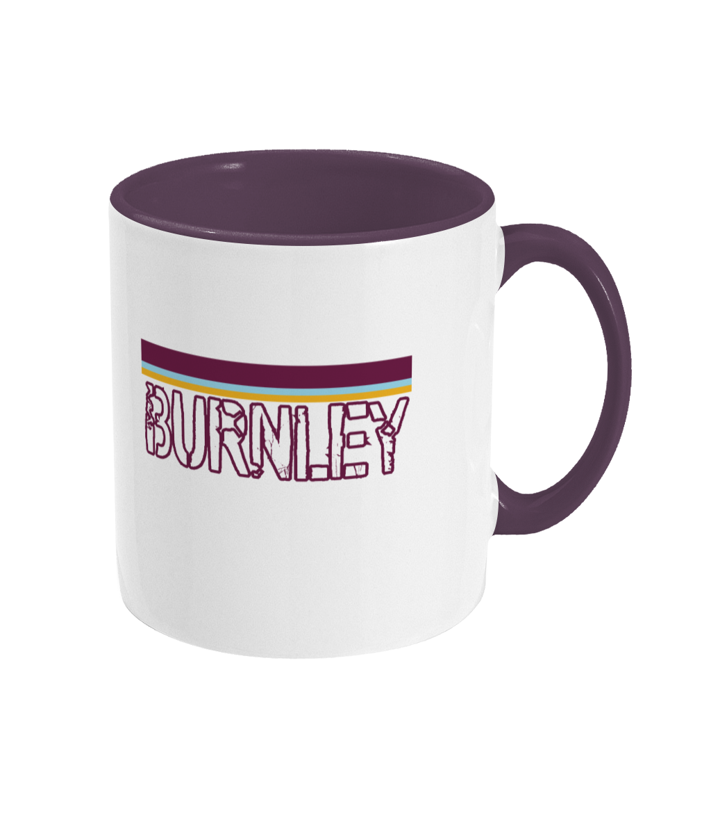 Two Toned Burnley TEXT mug
