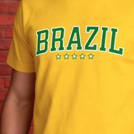 Brazil 5 star varsity t-shirt