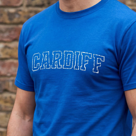 Cardiff City varsity T-shirt