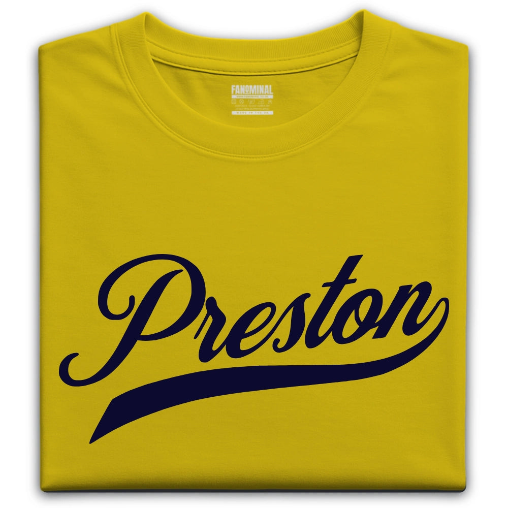 Preston sporting t-shirt
