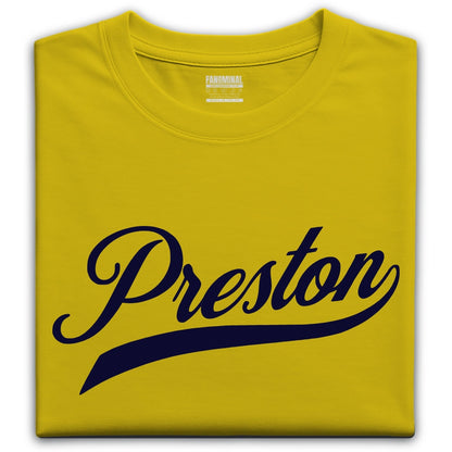 Preston sporting t-shirt